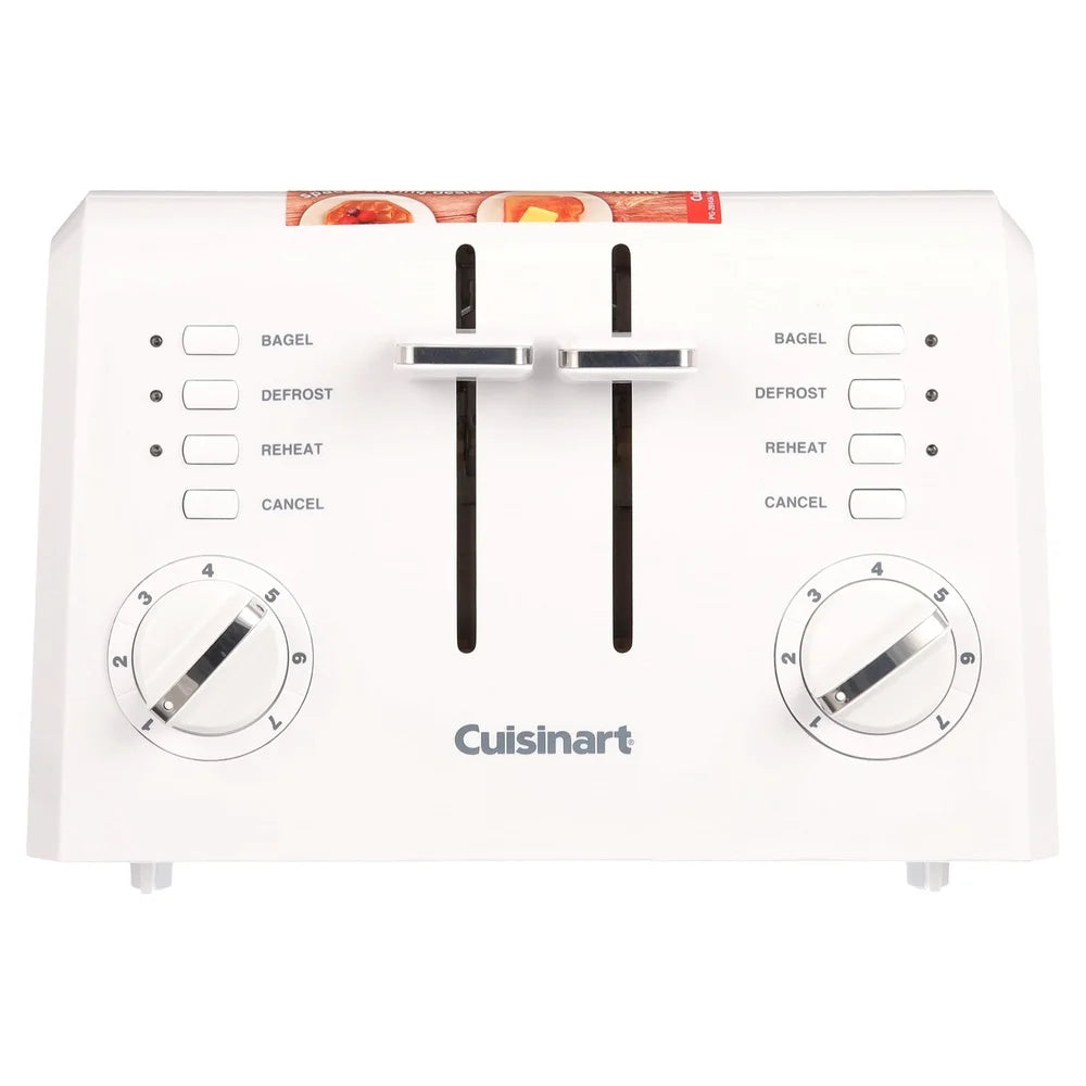 Compact Toaster With High Lift Dual Control Bagel Settings