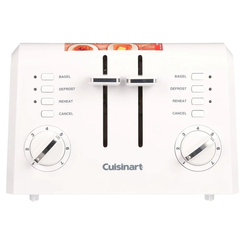 Compact Toaster With High Lift Dual Control Bagel Settings