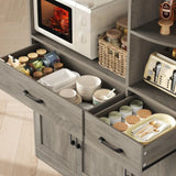 Modern Kitchen Hutch With Five Doors And Two Drawers