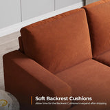 Corduroy Modern 3 Seater Sofa For Living Room Comfort