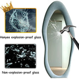 Cloakro Wall Mirror With Flannel Wrapped Wood Frame