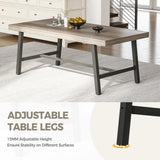 Farmhouse Rectangular Dining Table For Modern Dining Rooms