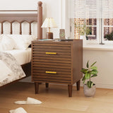 Premium Night Stand With USB Charging Station Set Of Two