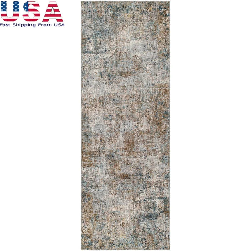 Machine Made Polyester Area Rug Runner For Living Room