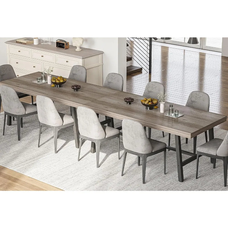 Farmhouse Rectangular Dining Table For Modern Dining Rooms