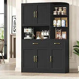 Modern Kitchen Hutch With Five Doors And Two Drawers