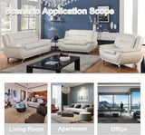 Modern 3 Piece Faux Leather Living Room Couch Set