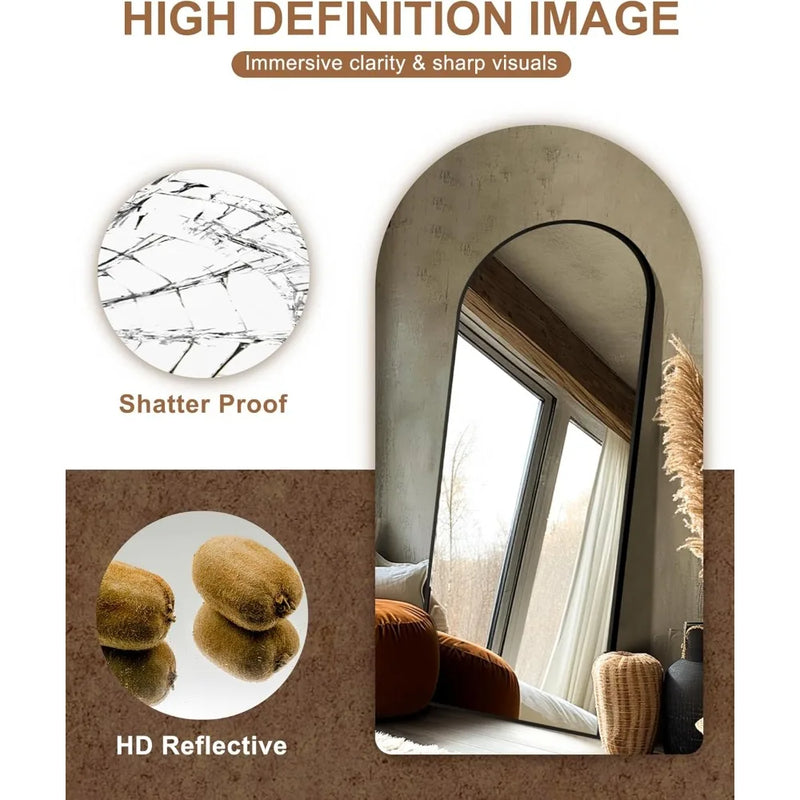 Full Length Wall Mirror Standing Full Body Floor Mirror