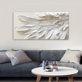 Mirrors and Frames/Contemporary Abstract Feather Wall Art Mural Design