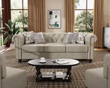 Elegant Chesterfield Tufted Sofa Set For Pet Owners
