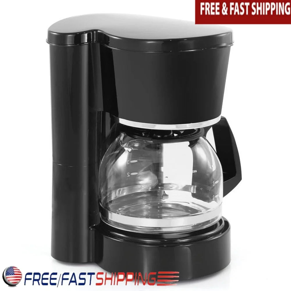 Compact 5 Cup Coffee Maker With Pause N Serve Function