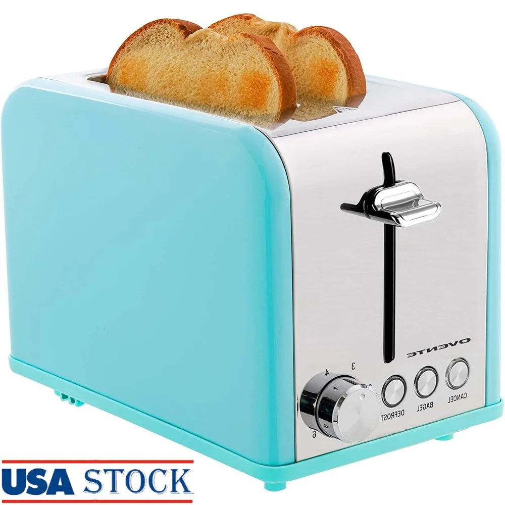 Stainless Steel Toaster With Extra Wide Slot And 6 Settings