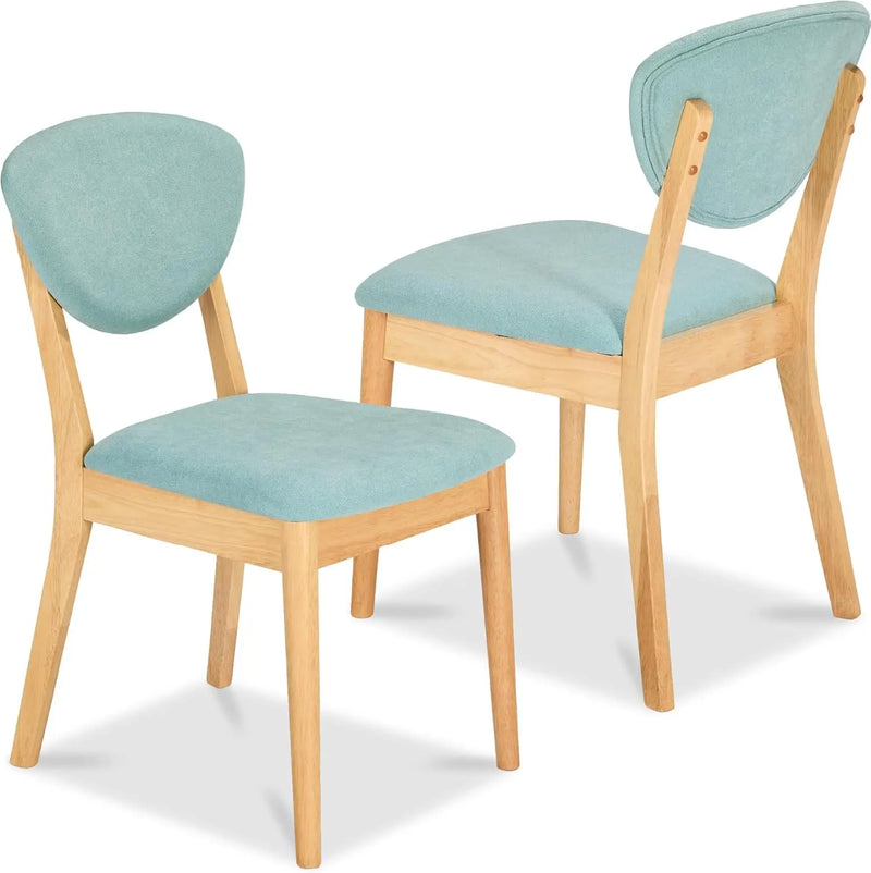 Mid Century Modern Upholstered Dining Chairs Set Of 2