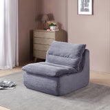 
Durable modern accent chair with padded seat and backrest
