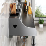 Hanging Metal Kitchen Storage Rack With Hooks For Spices