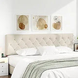

Adjustable upholstered queen headboard for versatile bed frame
