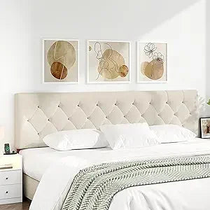 

Adjustable upholstered queen headboard for versatile bed frame

