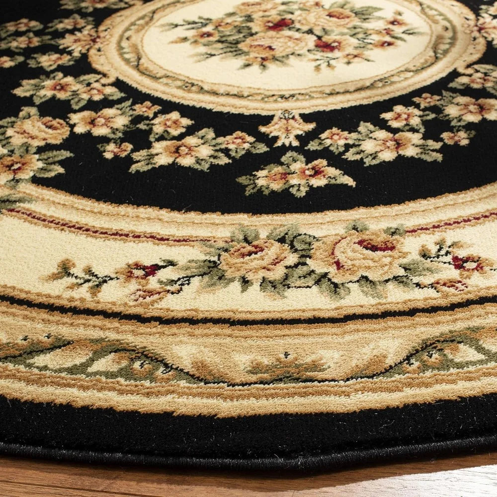 Lyndhurst Collection Area Rug Medallion Design Non Shedding