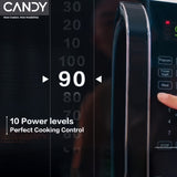 Candy Compact Countertop Microwave with 9 Cooking Presets