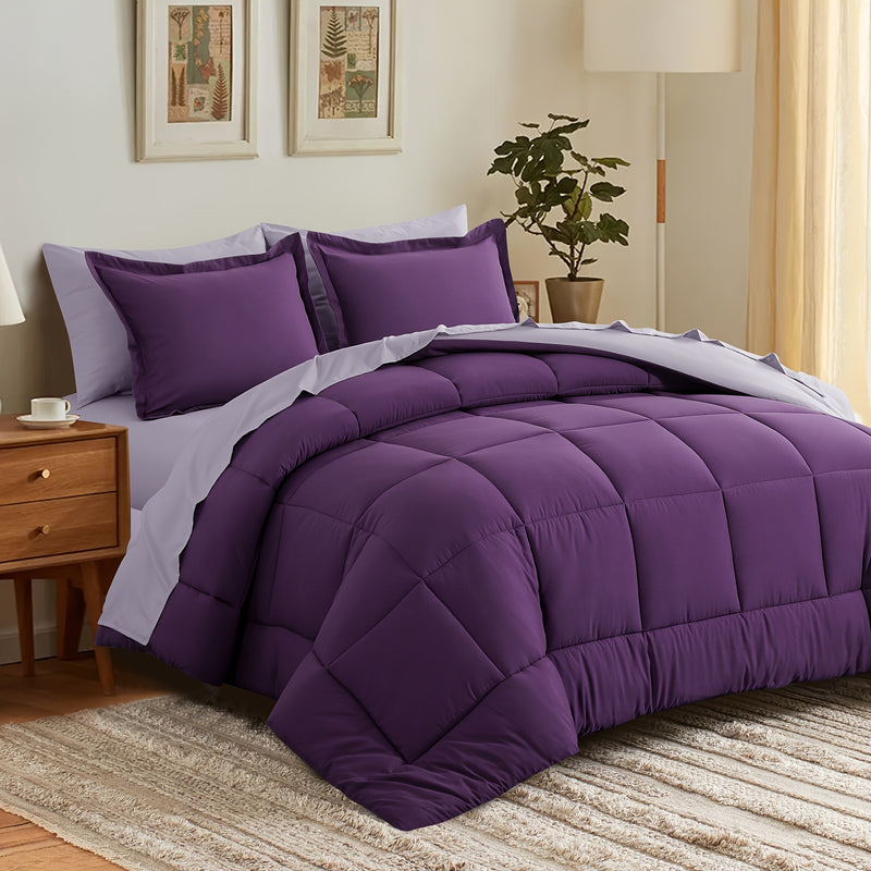 Luxurious Reversible Bedding Set Microfiber Bed in a Bag