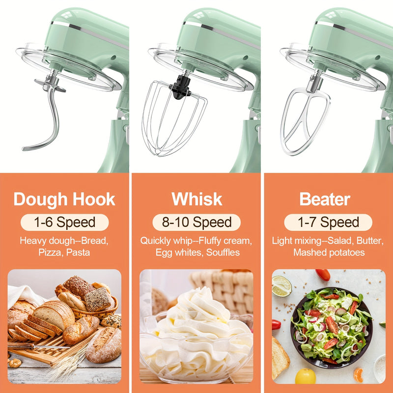 3 In 1 Electric Stand Mixer With 10 Speed Settings