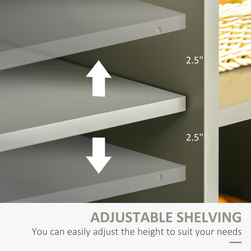 Rolling Kitchen Island Cart with Storage and Stainless Steel Top