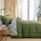 Luxurious Reversible Bedding Set Microfiber Bed in a Bag