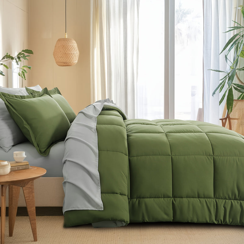 Luxurious Reversible Bedding Set Microfiber Bed in a Bag