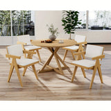 Modern Farmhouse Dining Chairs Set of Two with Arms