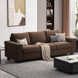 Modern 3 Seater Sofa Couch with Detachable Cover for Living Room