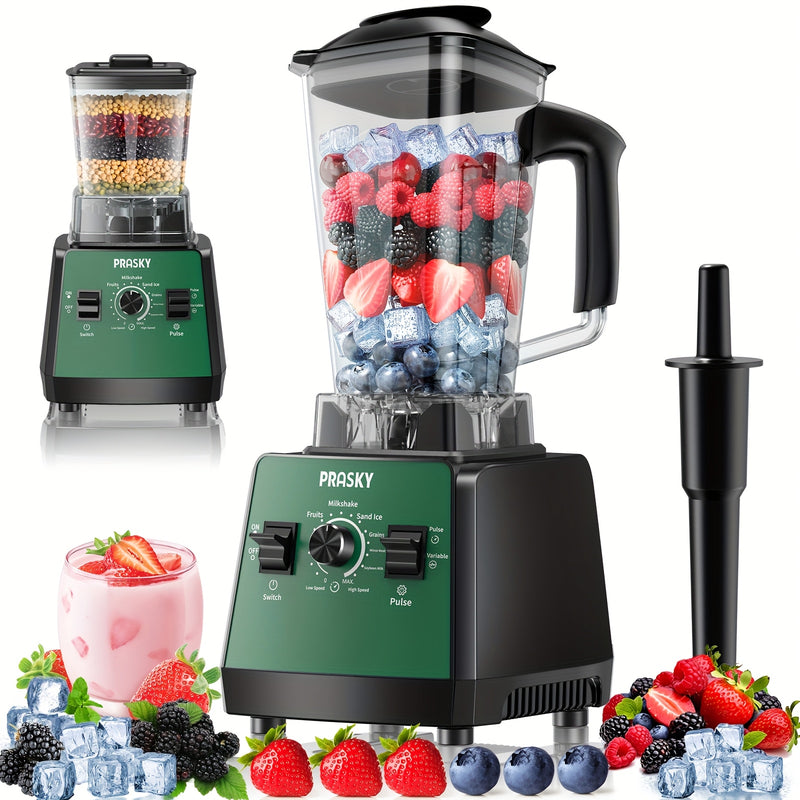 Professional Smoothie Blender with Powerful Motor and Dual Containers