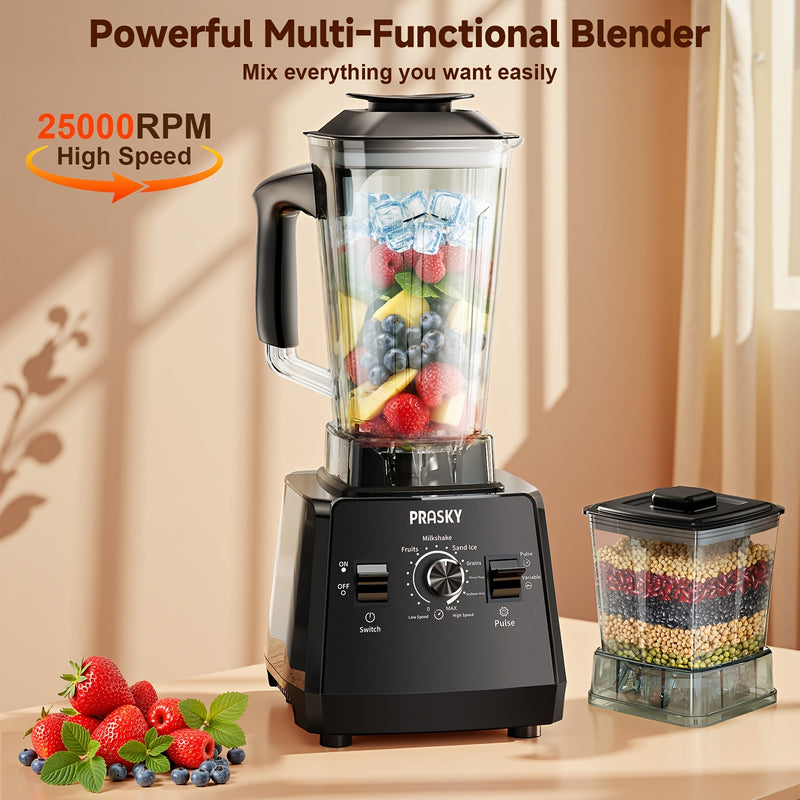 Professional Smoothie Blender with Powerful Motor and Dual Containers