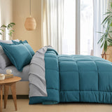 Luxurious Reversible Bedding Set Microfiber Bed in a Bag