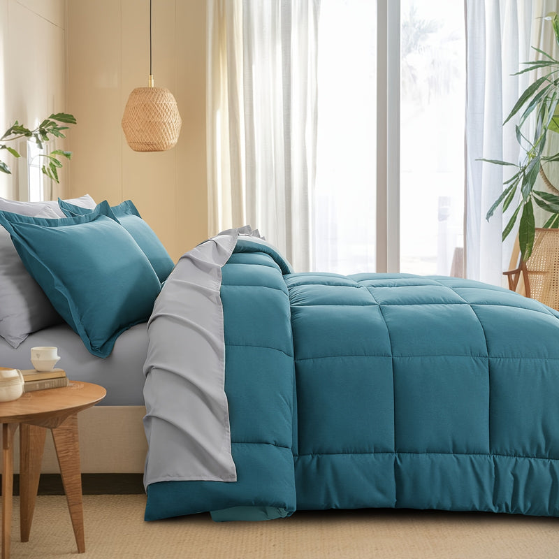 Luxurious Reversible Bedding Set Microfiber Bed in a Bag