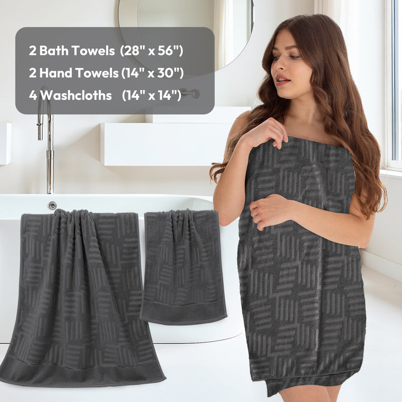 Premium Cotton Bath Towel Set for Ultimate Comfort and Absorbency
