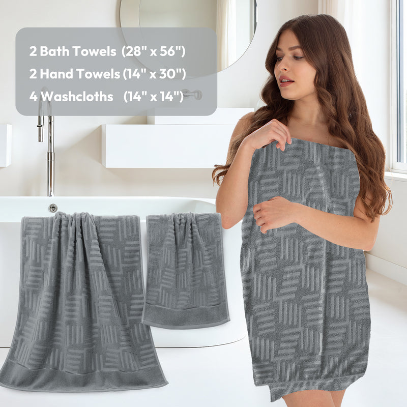 Premium Cotton Bath Towel Set for Ultimate Comfort and Absorbency