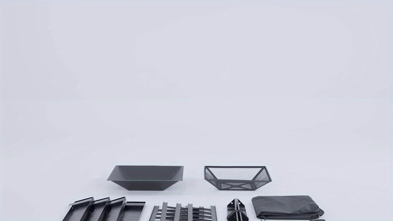 3-in-1 Square Fire Pit Table with BBQ Grill and Cover