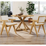 Modern Farmhouse Dining Chairs Set of Two with Arms