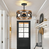 Farmhouse Semi Flush Mount Ceiling Light Fixture Hallway