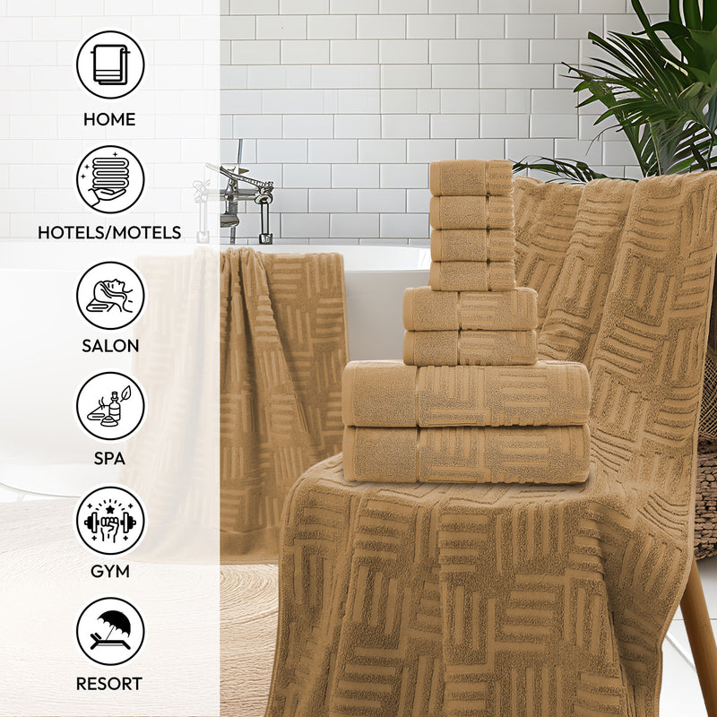 Premium Cotton Bath Towel Set for Ultimate Comfort and Absorbency