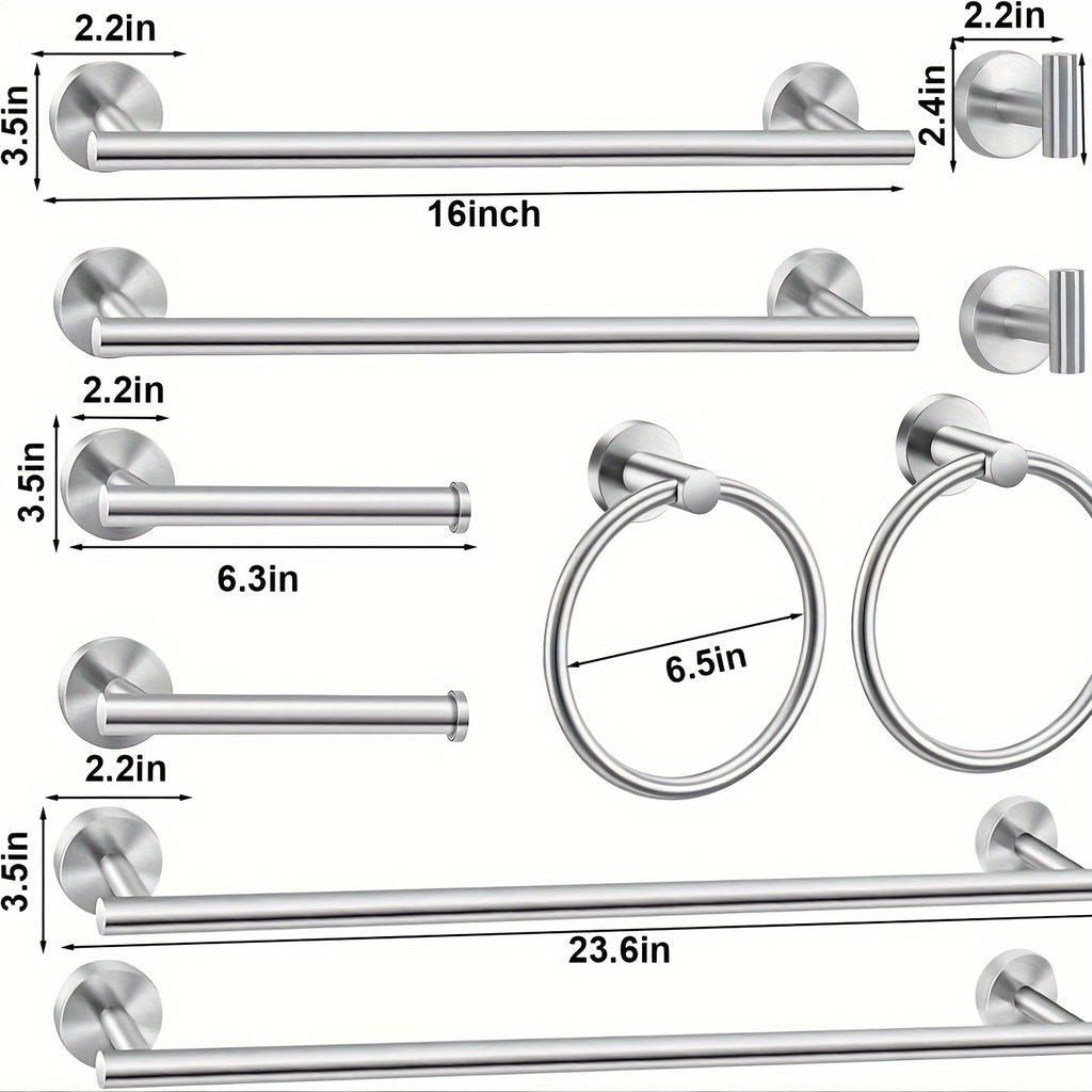 Modern 10 Piece Bathroom Accessory Set for Stylish Home Decor