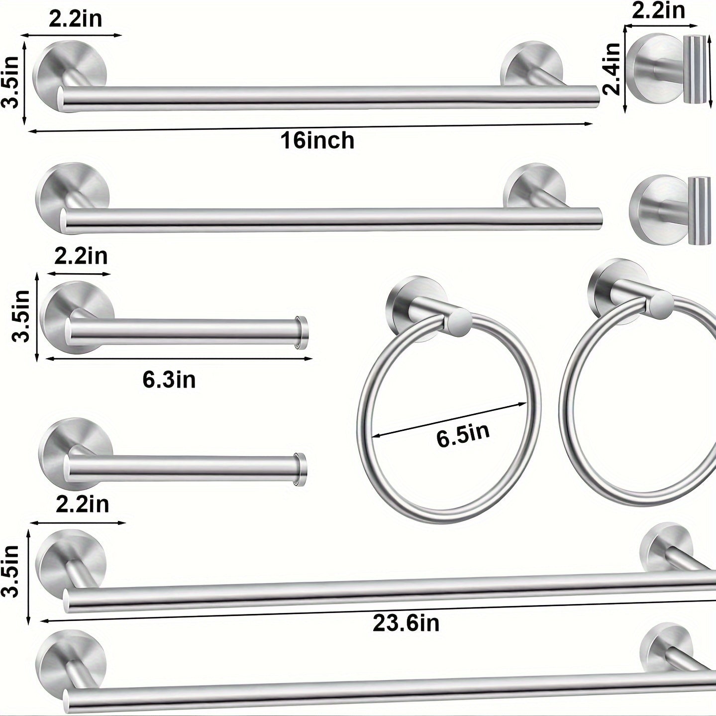 Modern 10 Piece Bathroom Accessory Set for Stylish Home Decor