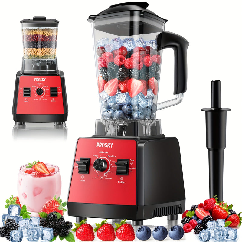 Professional Smoothie Blender with Powerful Motor and Dual Containers