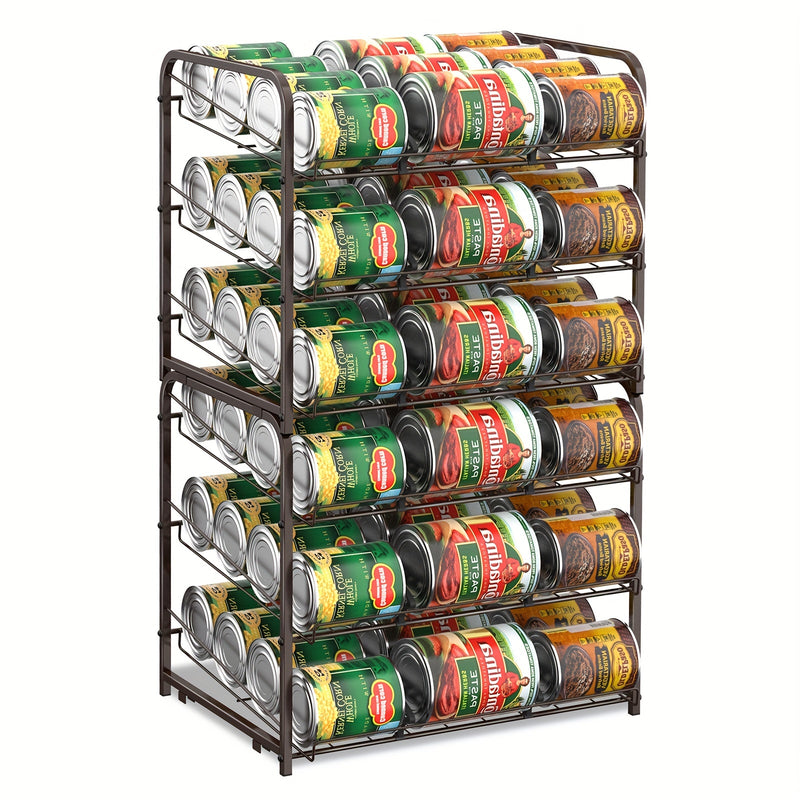 Metal Can Organizer Rack for Pantry Space Saving Kitchen Storage