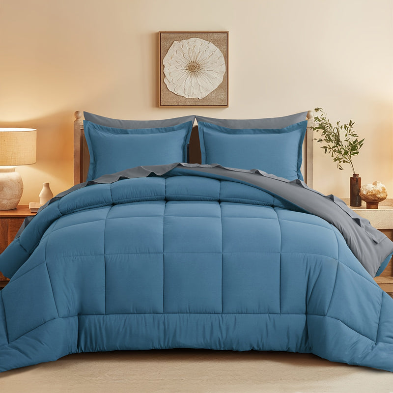 Luxurious Reversible Bedding Set Microfiber Bed in a Bag