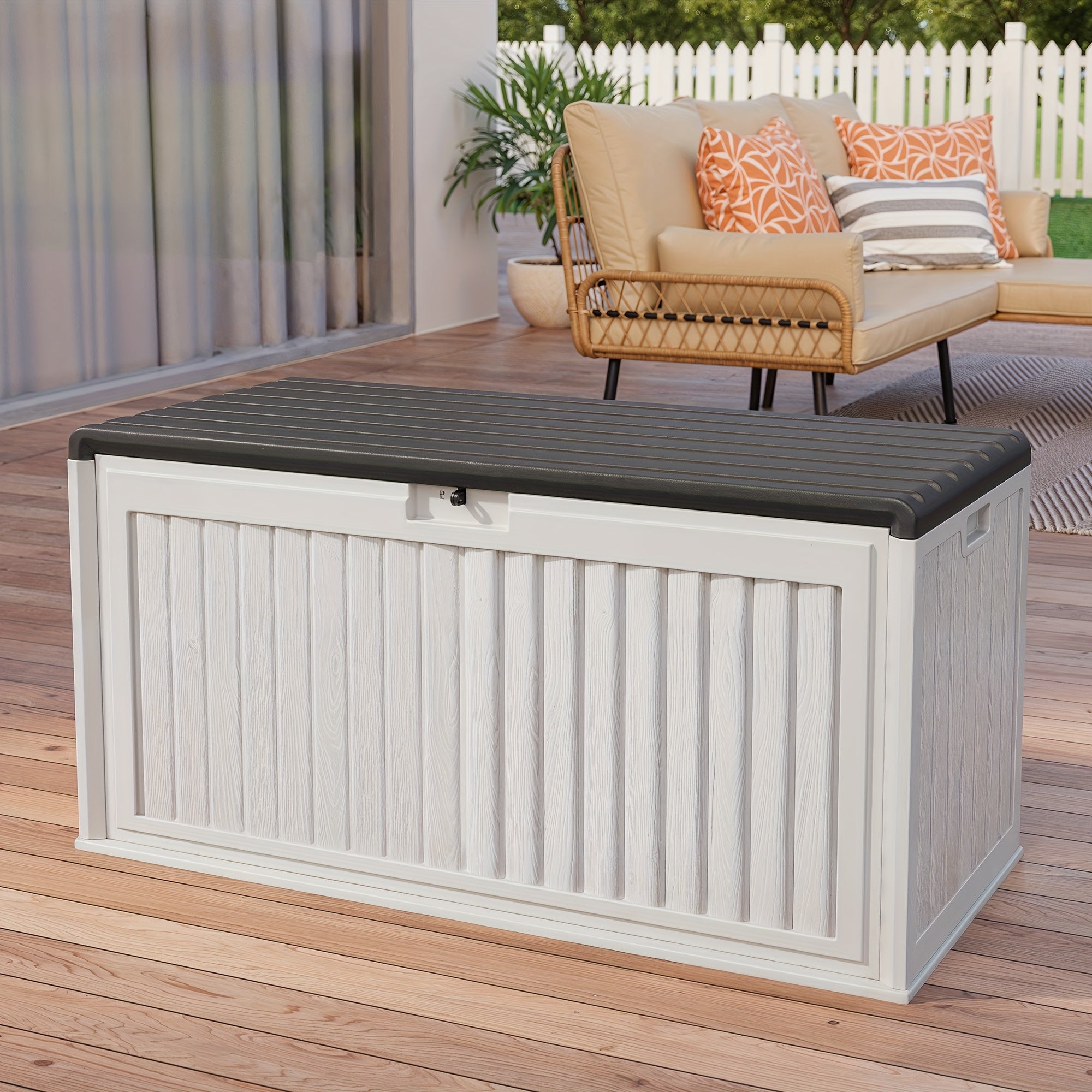 Heavy-Duty Outdoor Storage Box for Cushions and Tools