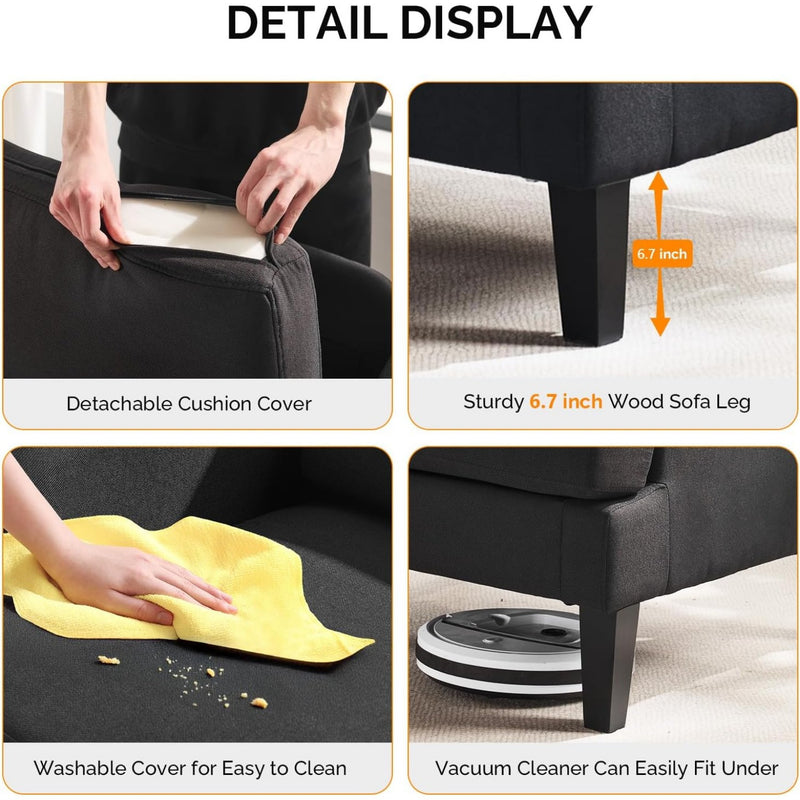 Mid Century Modern Upholstered Lounge Chair for Stylish Living