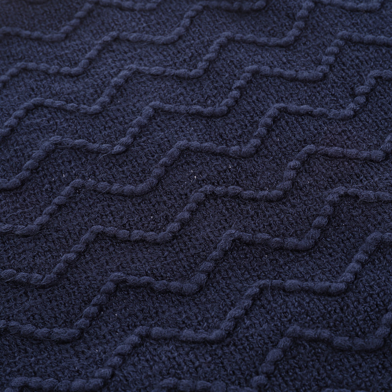 Cozy Boho Textured Throw Blanket with Tassels for Living Room