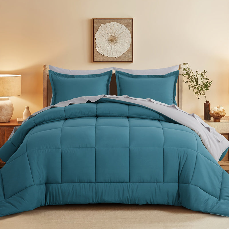 Luxurious Reversible Bedding Set Microfiber Bed in a Bag