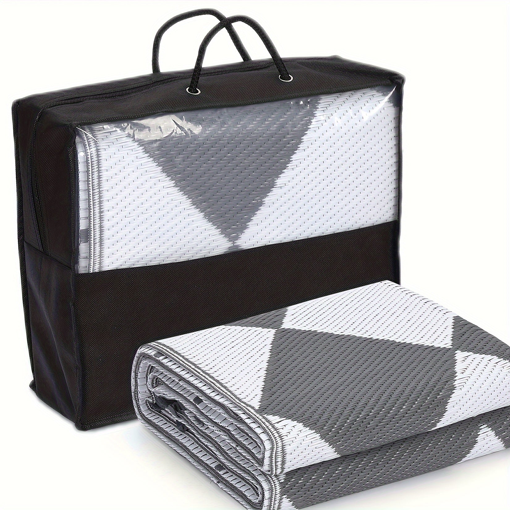 Outdoor Non Slip Area Rug for Camping and Patio Use